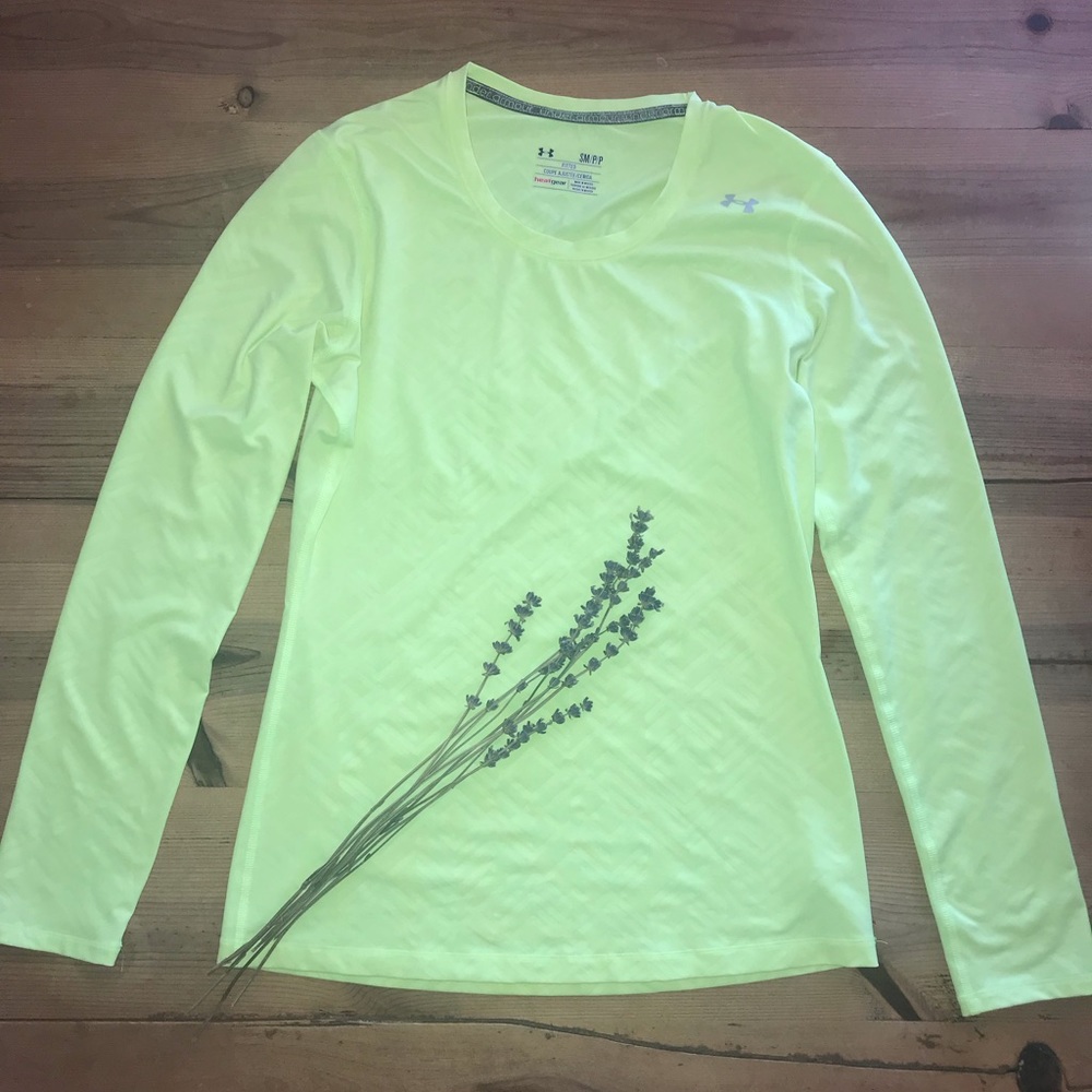 Under Armour Heat Gear Long Sleeve Shirt Sz Small